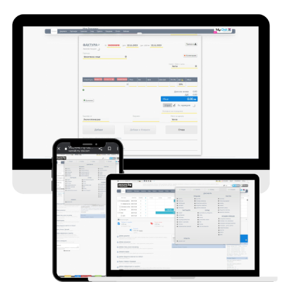 счетоводен софтуер invoice online на различни устройства